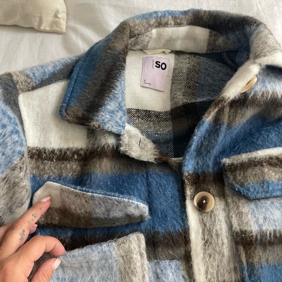 SO long flannel jacket with buttons - Picture 3 of 5